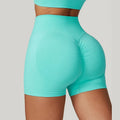 New Seamless High Waist Yoga Shorts Tummy Tucking Hip Lifting Fitness Pants Outer Wear Running Sports Shorts