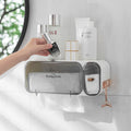 Wall Mounted Plastic Luxury Toilet Roll Holder Bathroom Tissue Paper Storage Organizer for Kitchen Space Saving