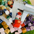 16mm Healing Crystals Mixed Stones Set Obsidian Square Stone Meditation Wicca Power Balancing Gemstones Crystal Cube