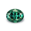 Wholesale All Size Certificate GRA Loose Moissanite Green Oval Cut Lab Created Dark Green Moissanite