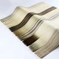 Thin Weft Human Hair Bundles Extensions Balayage Highlight Ombre Color in the Stock Virgin Genius Weft Hair Extensions