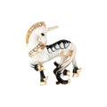 Daili Wholesale Classic Lapel Pin Custom White Horse Lapel Pin Animals Cute Metal Lapel Pin Men Fashion Accessories