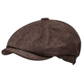Vintage Autumn Winter Short Brim Solid Color Men Newsboy Hat Korean Version Unisex Fashion Painter Hat Beret