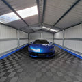 Interlocking Garage Floor Tile PP Plastic Drainage Heavy Duty for Car Wash Parking Lot Easy Install