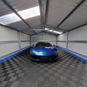 Interlocking Garage Floor Tile PP Plastic Drainage Heavy Duty for Car Wash Parking Lot Easy Install