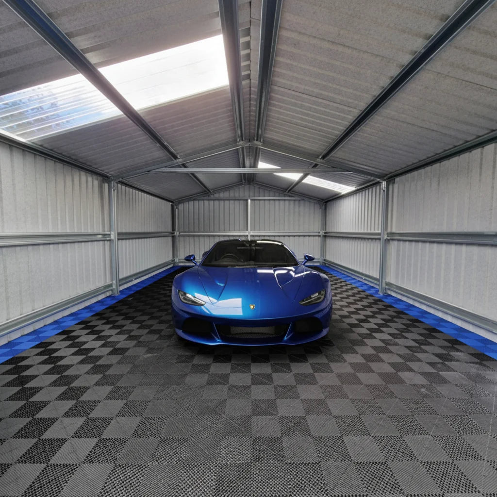 Interlocking Garage Floor Tile PP Plastic Drainage Heavy Duty for Car Wash Parking Lot Easy Install