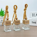 Glass Custom Empty Car Air Fragrance Perfume Hanging Scent Aroma Diffuser Bottle