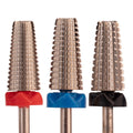 Professional 5 in 1 Purple Carbide Nail Drill Bits for Nail Care