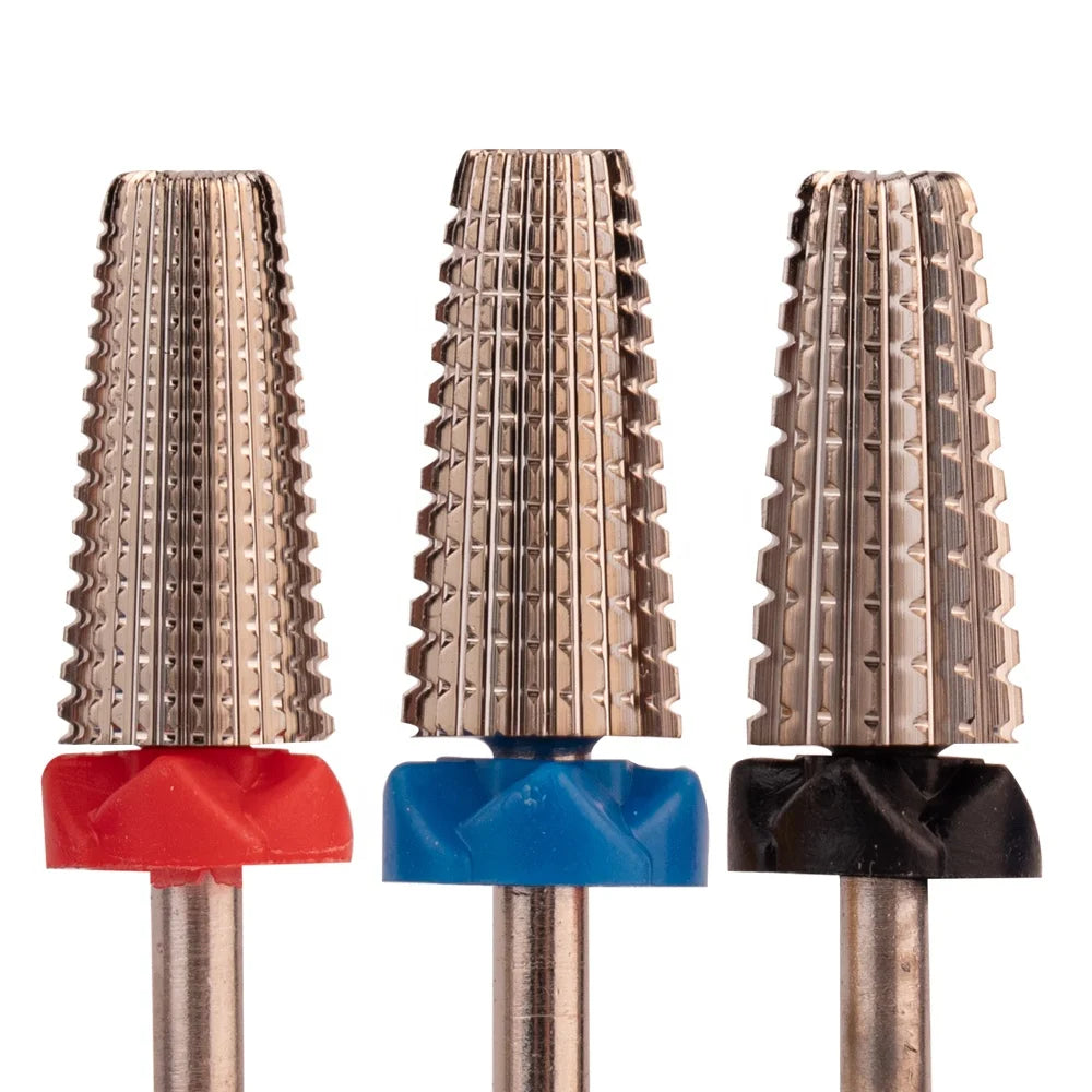 Professional 5 in 1 Purple Carbide Nail Drill Bits for Nail Care