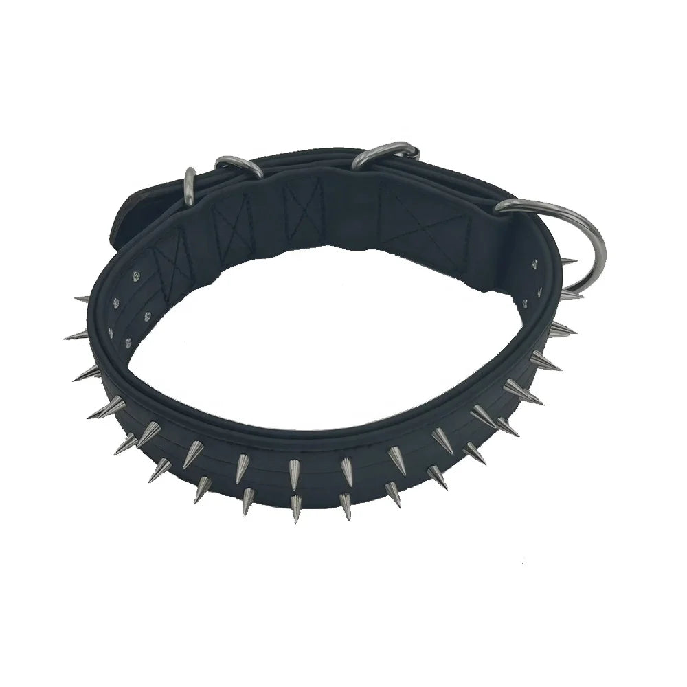 Wholesale Luxury Personalized Heavy Duty Polyester/Nylon Waterproof 3.8/5cm Width Training Big Pet Dog Collar