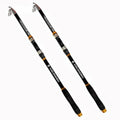 2.1m 2.7m 3m 3.6m 4-ply Fiberglass Super Hard Telescopic Rock Fishing Rod