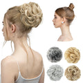 SARLA Wholesale Women's Synthetic Curly Wigs Easy Messy Bun Extensions with Scrunchie Elastic Rubber Band Fabric Chignon Hair