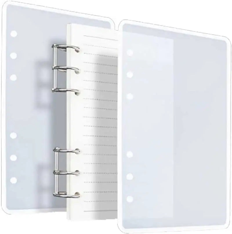 Good Quality Food Grade Material A4 Notebook Silicone Doorplate Name Sign Casting Molds Cover Pages Booking Ring