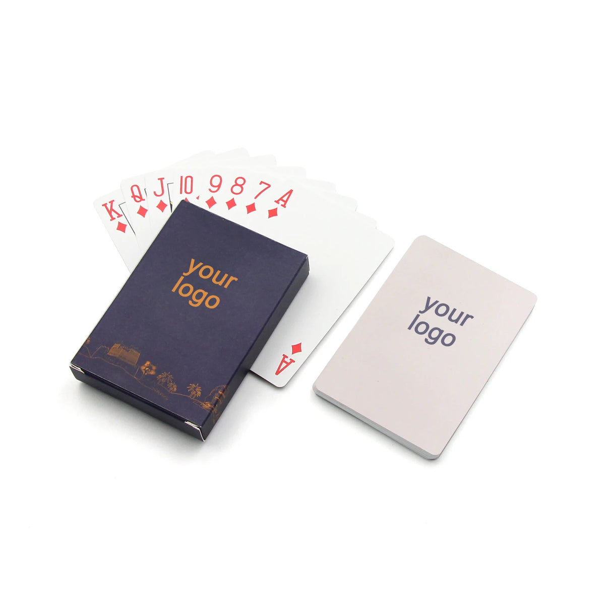 Hot Sale Wholesale High Quality 100% Custom Plastic No Minimum rare Effect Paper Game Card Play Printed Braille Playing Cards