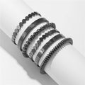 Handmade Woven Hematite Disc Beads Bracelet for Weight Loss Men Women Healing Power Stress Relief Protection Stone Jewelry