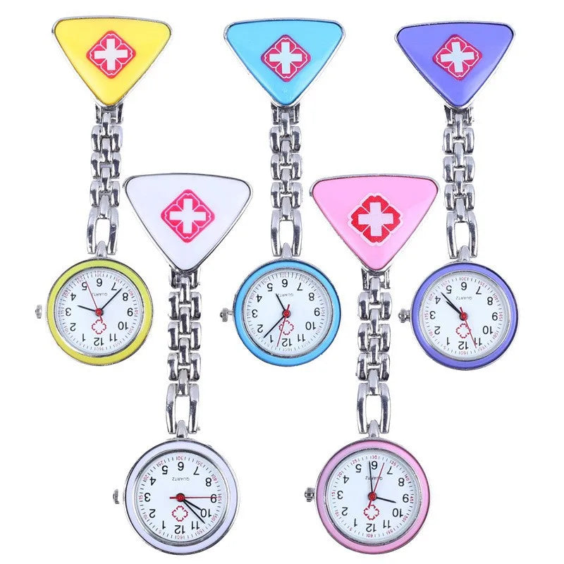 Fashion Nurse Doctor Watch Case Alloy Band Glass Dial No Waterproof Analog Display Luminous Needle Unisex