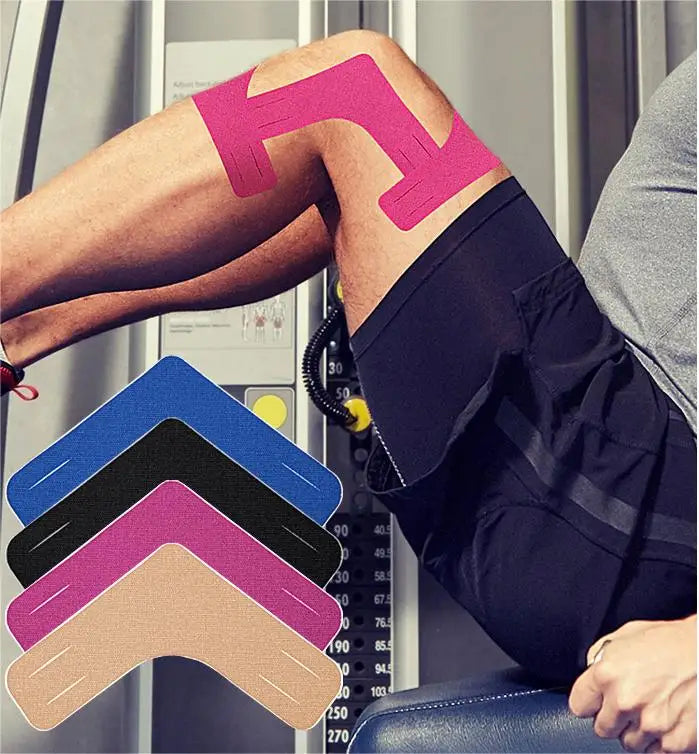 Precut V-shaped Sports Kinesiology Patch Basketball Fitness Marathon Patellar Knee Protection Sports Muscle Patch