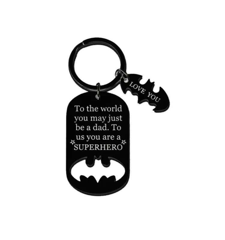 To the World You May Just Be a Dad Keychain Keyring Gift Key Ring for Fathers Day From Daughter Son Wife