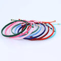 SC Wholesale Waxed Waterproof Beach Surfer Bracelets Men Women Handmade Multi Color Adjustable Friendship Bracelet for Girls