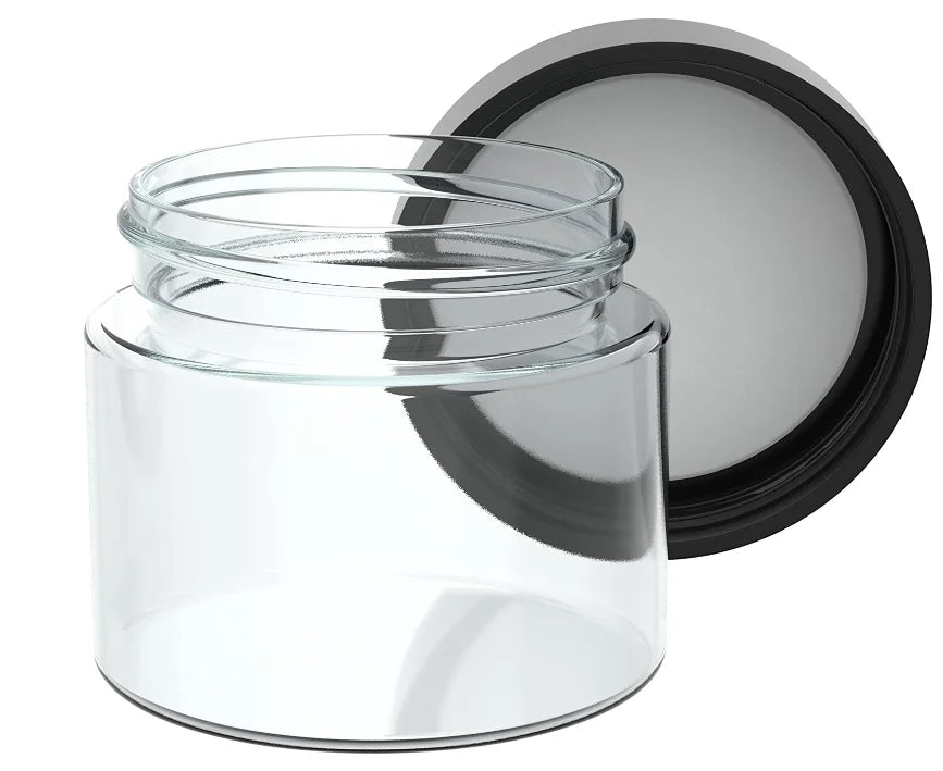 Spot Wholesale Transparent 30ml-300ml Anti Child Pressure Screw Cap Food Packaging Glass Bottle