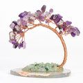 Wholesale Natural Crystal Chips Stone Tree Phoenix Tail Tree Energy Crystal Ornament