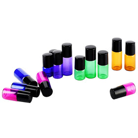 Santo Mini Sample Essential Oil Perfume 1ml 2ml 3ml 5ml 10ml Clear Amber Custom Glass Roller Bottle with Reed Diffuser 100pcs