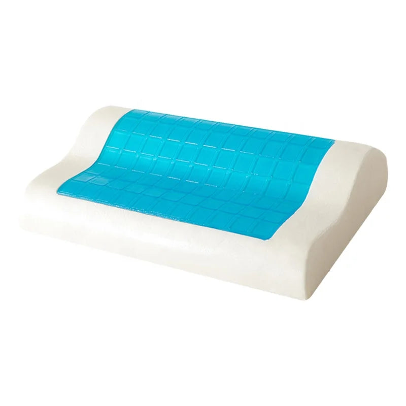 Factory Price OEM Ergonomic Orthopedic Cervical Coccyx Cooling Gel Memory Foam Pillow Bamboo Fiber Cover Marine/Character