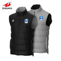 Double Layer Reversible Men's Cotton Vest Custom Design Sleeveless Warm Down Jacket Vest