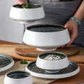 Custom Logo Japanese Korean Style Mini Ceramic Stoneware Cereal Salad Bowl Set Porcelain Fruit Bowls Dishes for Hotel Restaurant