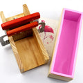 Lowest Price Wooden Soap Mold Large Rectangle Loaf Silicone Cake Tools Making Cake Square Silicone Moulds