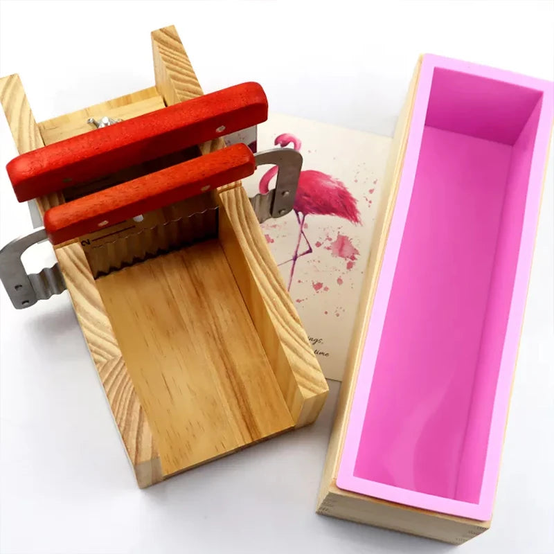 Lowest Price Wooden Soap Mold Large Rectangle Loaf Silicone Cake Tools Making Cake Square Silicone Moulds