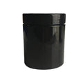 Good Quality 100ml 200ml 250ml Black Screw Cap Face Cream & Eye Cream Cosmetic Plastic Jar with Screen Printing