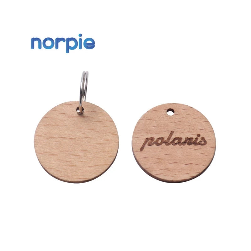 Wooden Cutouts for DIY Craft Decoration Pet Tag Laser Blank Wood Dog Tag