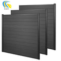Factory Directly Outdoor Customized Powder Coated Privacy Slat Aluminum Garden Fence Easily Assembled Yards Fences