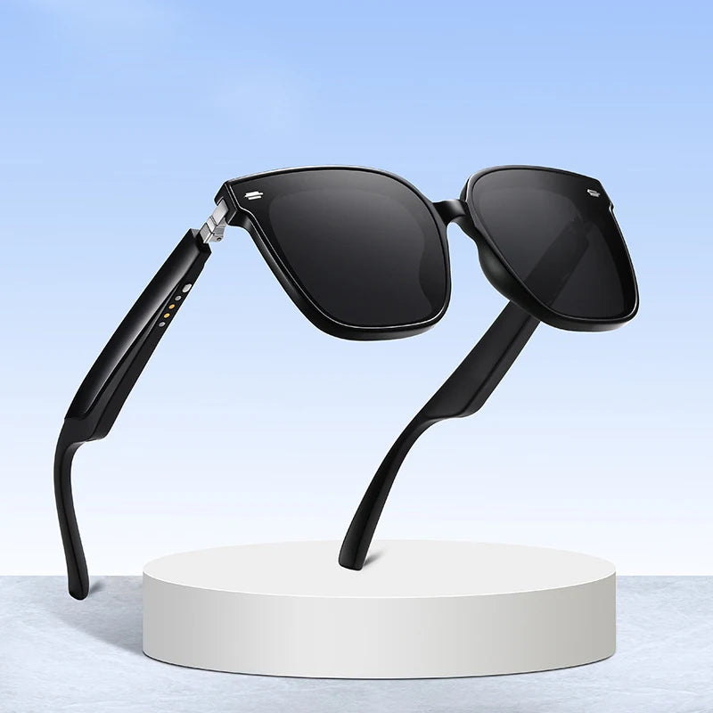 Luxury Designer New Fashion Sun Glasses Vintage Wireless Speakers Smart Glasses Polarized Men Sunglasses 2023