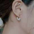 Wholesale Pearl Jewelry Natural 3-6 mm 925 Silver Freshwater Pearl Hoop Earrings
