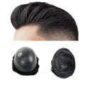 GTS-V Men Wigs Thin Skin Full PU 0.04-0.06mm V Loop Hair  Replacement Systems Indian Remy Hair Piece Toupee for Man