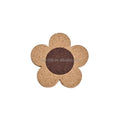 Natural Cork Flower Shape Farmhouse Rustic Wood Drink Coasters Bulk Cork Coasters for Desk and Glass Table