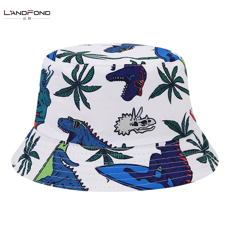 Landfond 2024 New Arrival Kids Custom Logo Bucket Hats for Kids Spring Series 6 Styles Sublimation Printing Hat