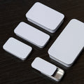 Wholesale 60X34X11mm Black White Color Solid Perfume Slide Tin Box for Lip Balm Container