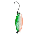 Newbility UV Colorful  Sequin Lure Hard Copper Artificial Baits  Trout Fishing Spoon