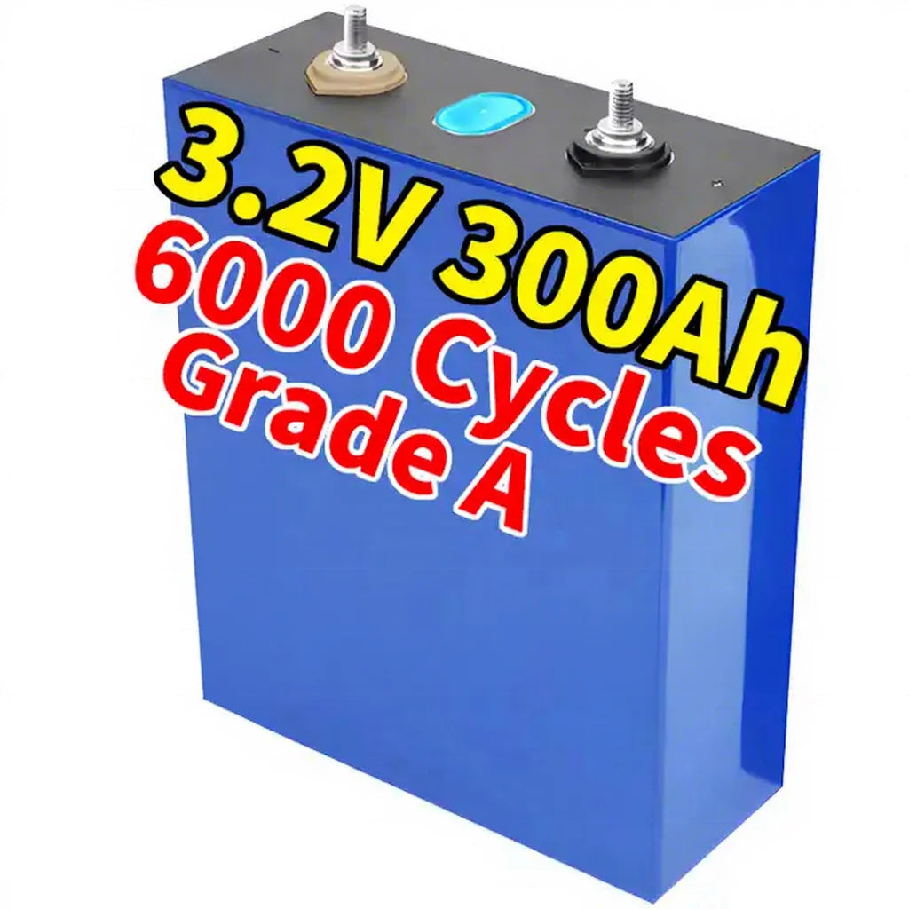 304Ah 300Ah LiFePO4 EV Lithium Ion Prismatic Battery Cells 3.2V 6000 Cycles CE Certified 5-Year Warranty for Solar Power Energy