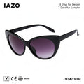 Retro Cat Eye Sunglasses with Retro Metal Hinge Unisex Available in Black White and Red Frames PC Material