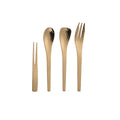 Stainless Steel Gold Luxury Vintage Style Flatware Set Wedding Dessert Cake Forks Tea Spoons Restaurant Use Back School