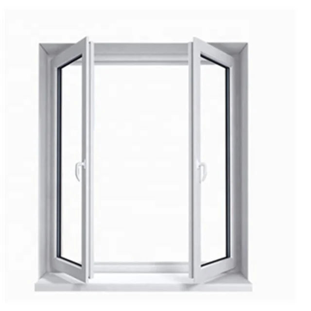 Customized YIDA Plastic PVC Double-Glass Slide Windows Grill Design Folding Vertical Opening Stainless Steel Screen Heat