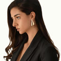 Smooth Surface Triangle Stud Earrings for Women Trendy Lady Daily Fashionable Accessories 2025 Fashion Jewelry Female Girl Gifts