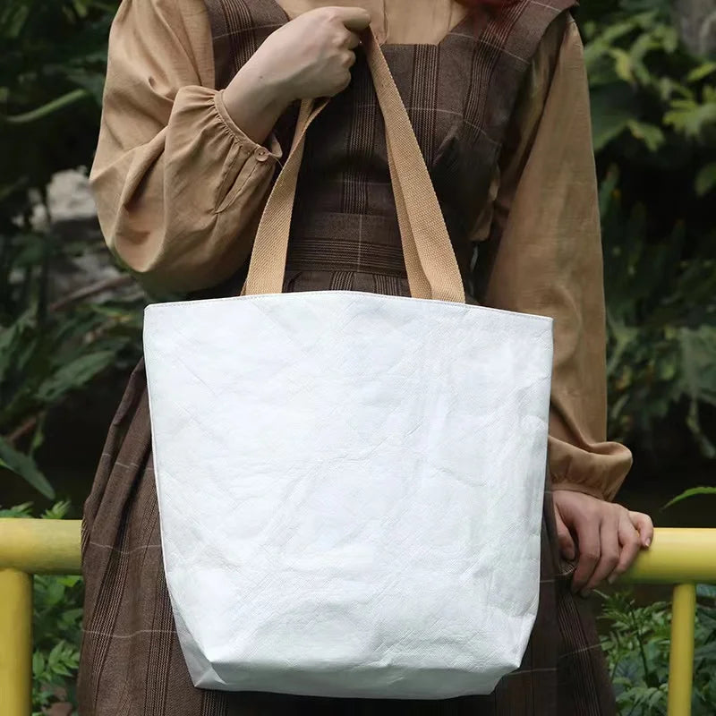 Factory Custom Logo Design Color Eco Friendly Reusable High Quality Waterproof Tyvek DuPont Paper Shopping Bag