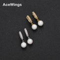 E048  Hip Hop  CZ  Earrings   Bling Bling  Brass Setting Zircon  Earrings Hip Hop  Iced Out