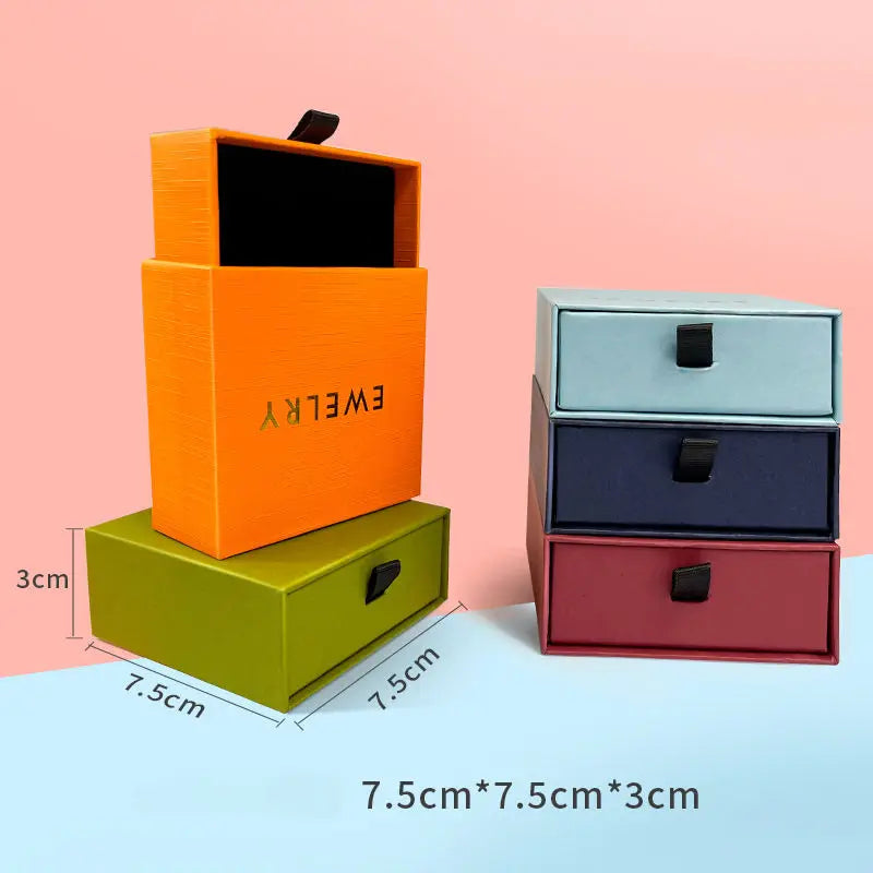 75*75*30 mm Luxury Custom Gift Box With Slide Drawer Cardboard Jewelry Paper Box Luxury Tea Gift Box Packaging