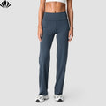 Factory Wholesale Women's Soft Yoga Leggings Fitness High Waist Straight Leg Pants